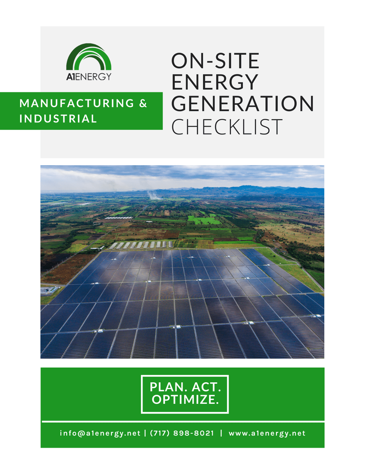 Energy generation checklist