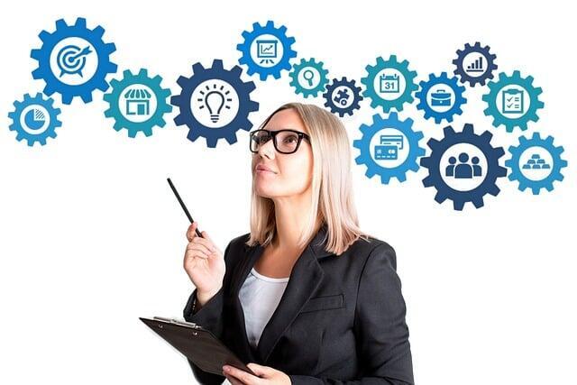 woman making strategy decisions